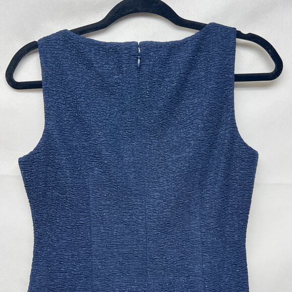 Eliza J Womens Midi Dress Petite 6 Metallic Party Cocktail Evening Wedding Guest - Picture 7 of 14